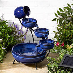 Smart Garden Solar Powered Ceramic Cascade Water Feature