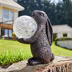 Smart Garden Solar Powered Hare Magic Figurine with Colour Change & White LED Lights