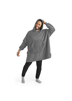 Snug Oversized Hooded Fleece Blanket