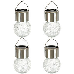 Streetwize Pack of 4 Solar Hanging Crackle Balls