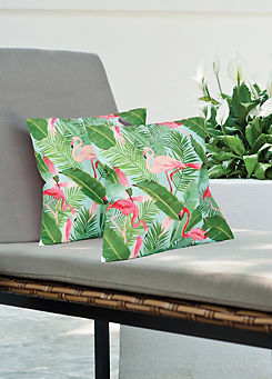 Streetwize Pair of Flamingo Leaf Cushions