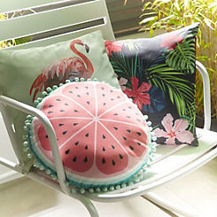 Streetwize Pair of Tropical Print Outdoor Scatter Cushions