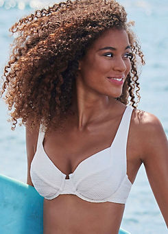 Sunseeker ’Loretta’ Textured Pattern Underwired Bikini Top