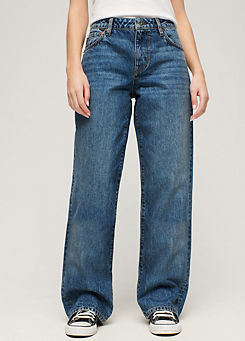 Superdry Organic Cotton Mid Rise Wide Leg Jeans