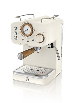 Swan SK22110WHTN Nordic Espresso Coffee Machine with Milk Frother - Matte Green