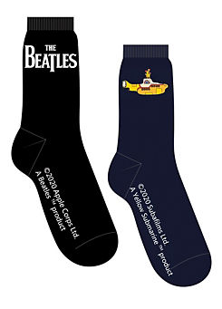 The Beatles Pack of 2 Officially Licensed Men’s Socks