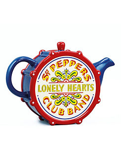 The Beatles Sgt Pepper Drum Shaped Tea Pot