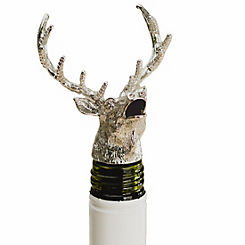 The Just Slate Company Stainless Steel Stag Bottle Pourer