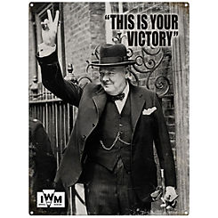 The Original Metal Sign Company ’This Is Our Victory’ - Winston Churchill Metal Sign for the Home