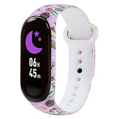 Tikkers Activity Tracker Pink Unicorn Silicone Strap Smart Watch