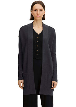 Tom Tailor Long Open Cardigan With Pockets