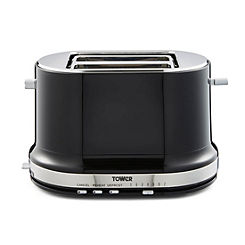 Tower Belle 2-Slice Toaster with Defrost and Reheat T20043NOR - Black