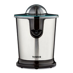 Tower Freeflow Citrus Juicer with Flexible Anti-Drip Spout T12062 - Stainless Steel