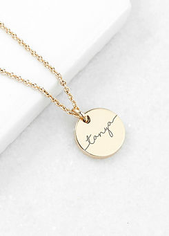 Treat Republic Personalised Disc Necklace