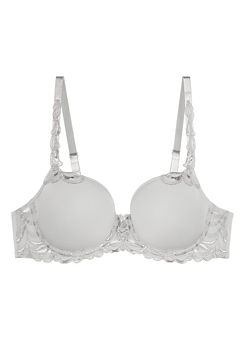 Triumph Underwired Lace Embroidered T-Shirt Bra