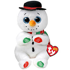 Ty Weatherby Snowman Beanie Bellies Plush Soft Toy