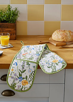 Ulster Weavers Cottage Garden Cotton Double Oven Glove