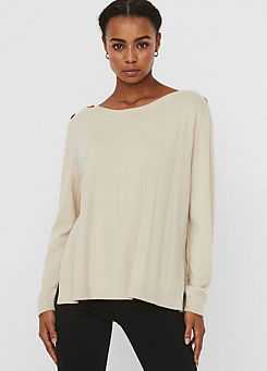 vero moda boat neck jumper