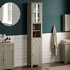 Vida Bathroom Priano 2 Door Tall Cabinet With Mirror