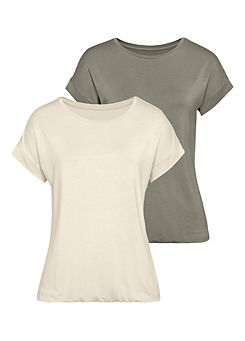 Vivance Pack of 2 Short Sleeve T-Shirts