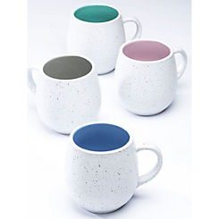 Waterside Set of 4 Speckled Hug Mugs
