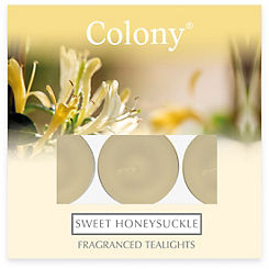 Wax Lyrical Pack of 9 Colony Sweet Honeysuckle Tealights