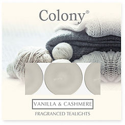 Wax Lyrical Pack of 9 Colony Vanilla & Cashmere Tealights