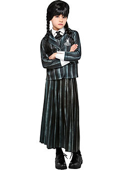 Wednesday School Uniform Girl’s Fancy Dress Costume