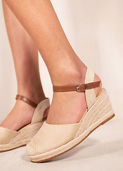 Where’s That From Blakely Beige Espadrille Sandals