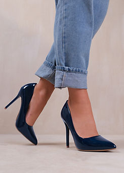 Where’s That From Kyra Navy Patent Court Shoes