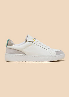 White Stuff Lily Leather Suede Trainers