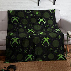 XBOX Green Sphere Flannel Blanket