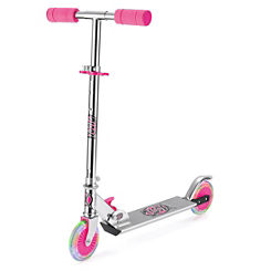 Xootz Foldable Scooter with Light Up Wheels - Pink