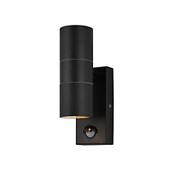 Zink Leto 2 Light Outdoor Passive Infrared Sensor Stainless Steel Outdoor Wall Light