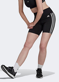 adidas Performance High-Waisted Striped Sports Shorts