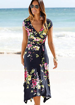 beachtime Floral Print Dress