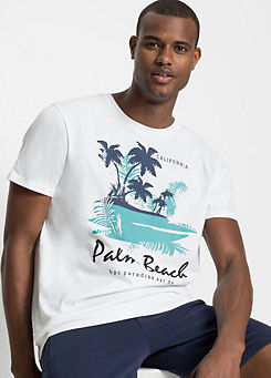 bonprix Big Fit Palm Beach Print T-Shirt