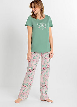 bonprix Floral Print Pyjamas
