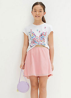 bonprix Flower T-Shirt + Skirt