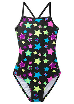 bonprix Girls Star Print Swimsuit