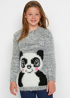 bonprix Kids Knitted Panda Jumper