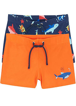 bonprix Kids Pack of 2 Swim Shorts