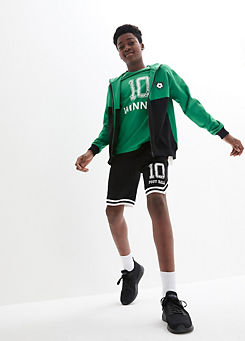 bonprix Kids Sports Jacket & T-Shirt & Shorts Set
