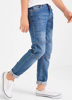 bonprix Kids Zip Button Fastening 5-Pocket Jeans