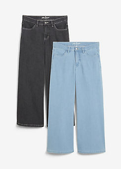 bonprix Pack of 2 Cropped Jeans
