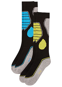bonprix Pack of 2 Printed Socks