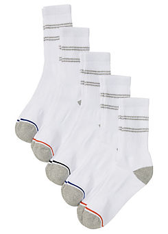 bonprix Pack of 5 Organic Tennis Socks