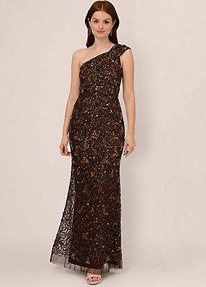 Adrianna Papell Off Shoulder Sequin Dress Grattan