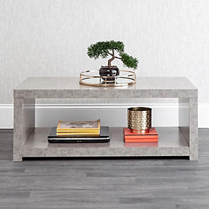 Concrete effect deals corner tv unit