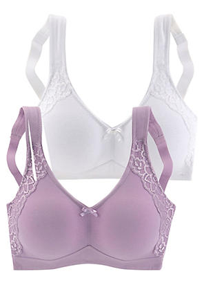 Naturana Pack of 2 Non-Wired Minimiser Bras